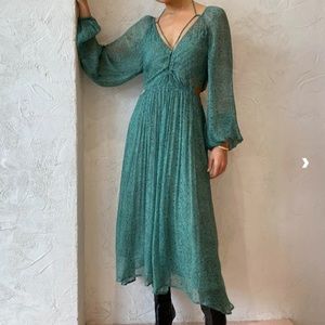 Suboo Paisley Green Maxi Dress